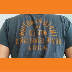 Imperial Motion Blue and Orange / Yellow Shirt